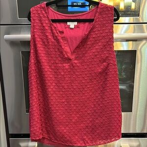 Market &‎ Spruce Pink Sleeveless Blouse with V-Neck